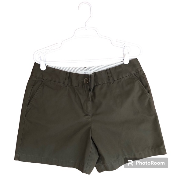 LOFT Pants - LOFT Olive Green The Riviera 6” Cotton Short